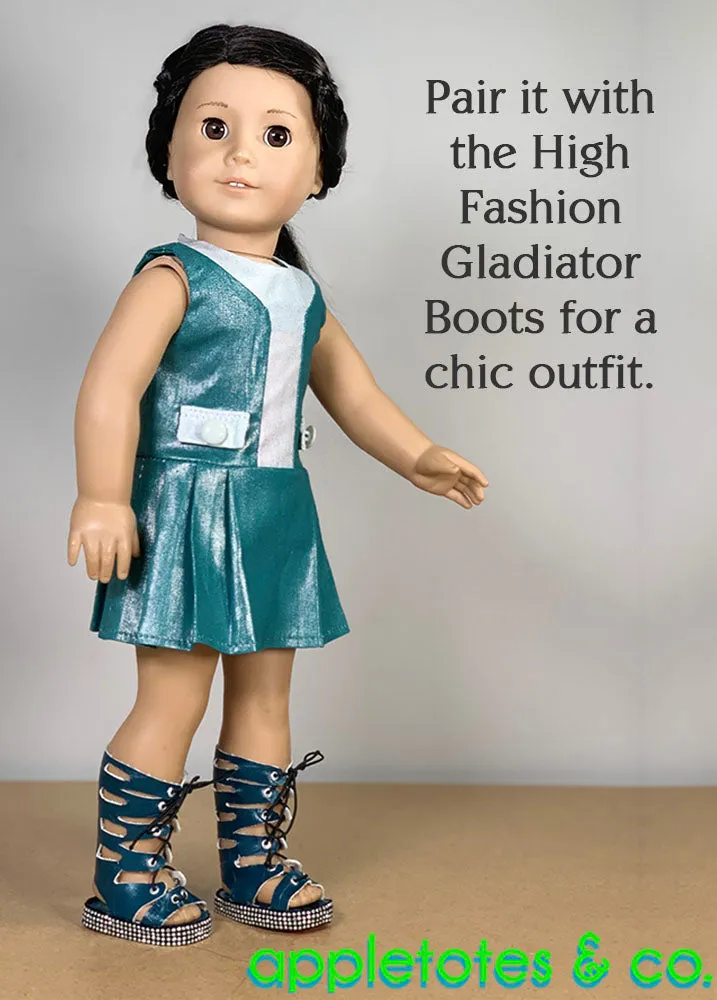 Gia Dress Sewing Pattern for 18 Inch Dolls