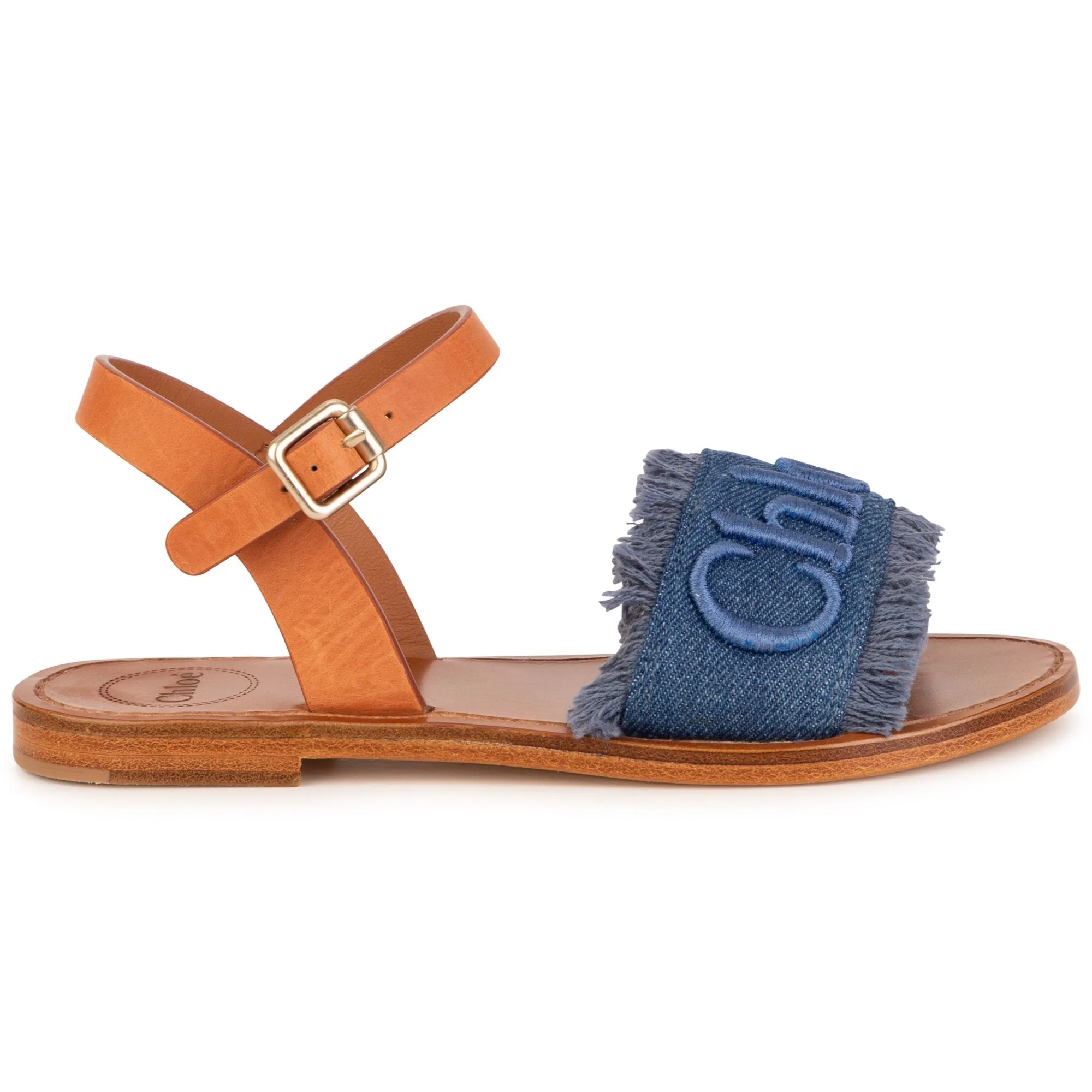 Girls Blue Strap Sandals