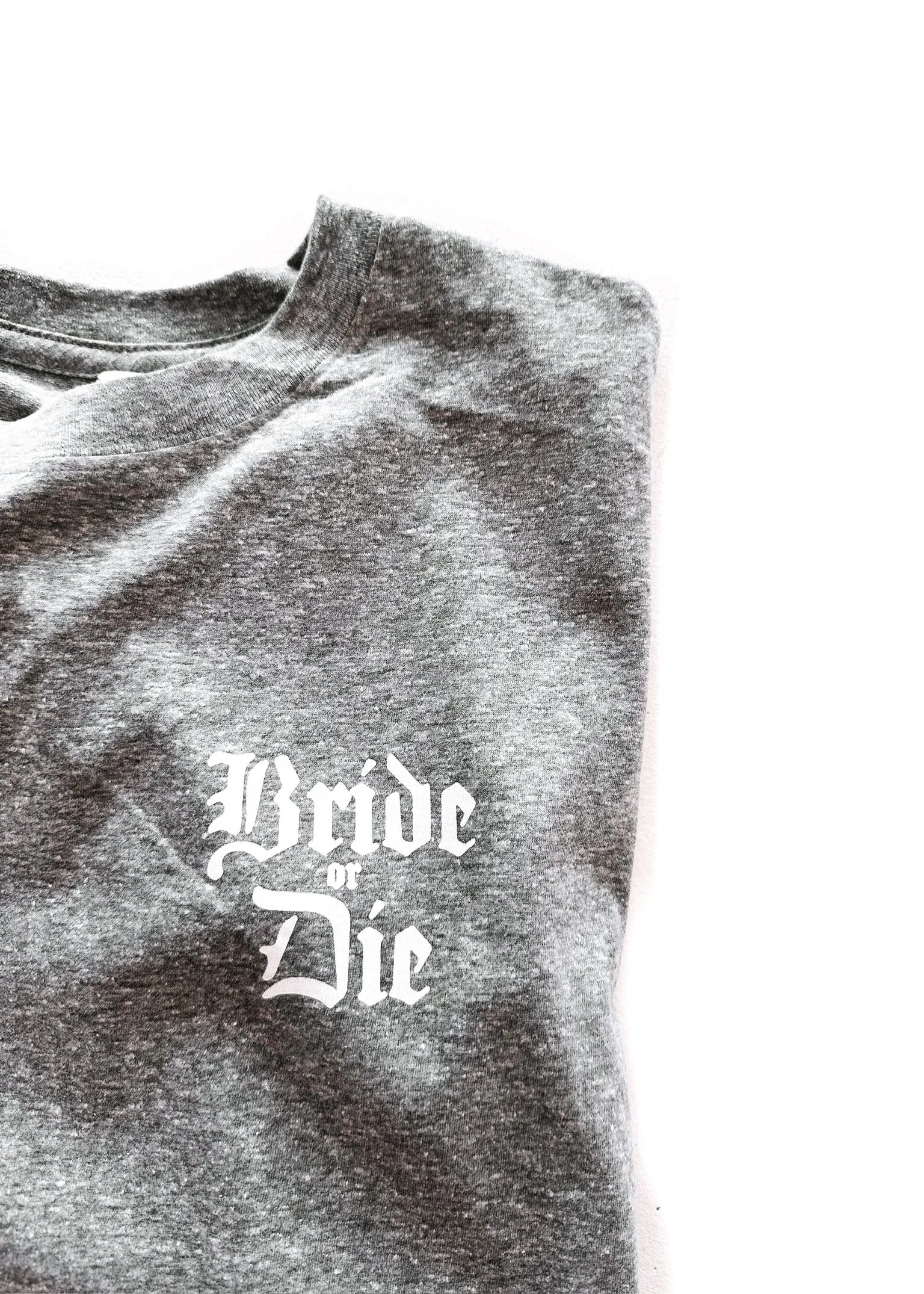 GOTHIC BRIDE OR DIE SIDE SLIT TEE