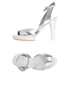 Hogan Women Sandals Silver 3.5 UK