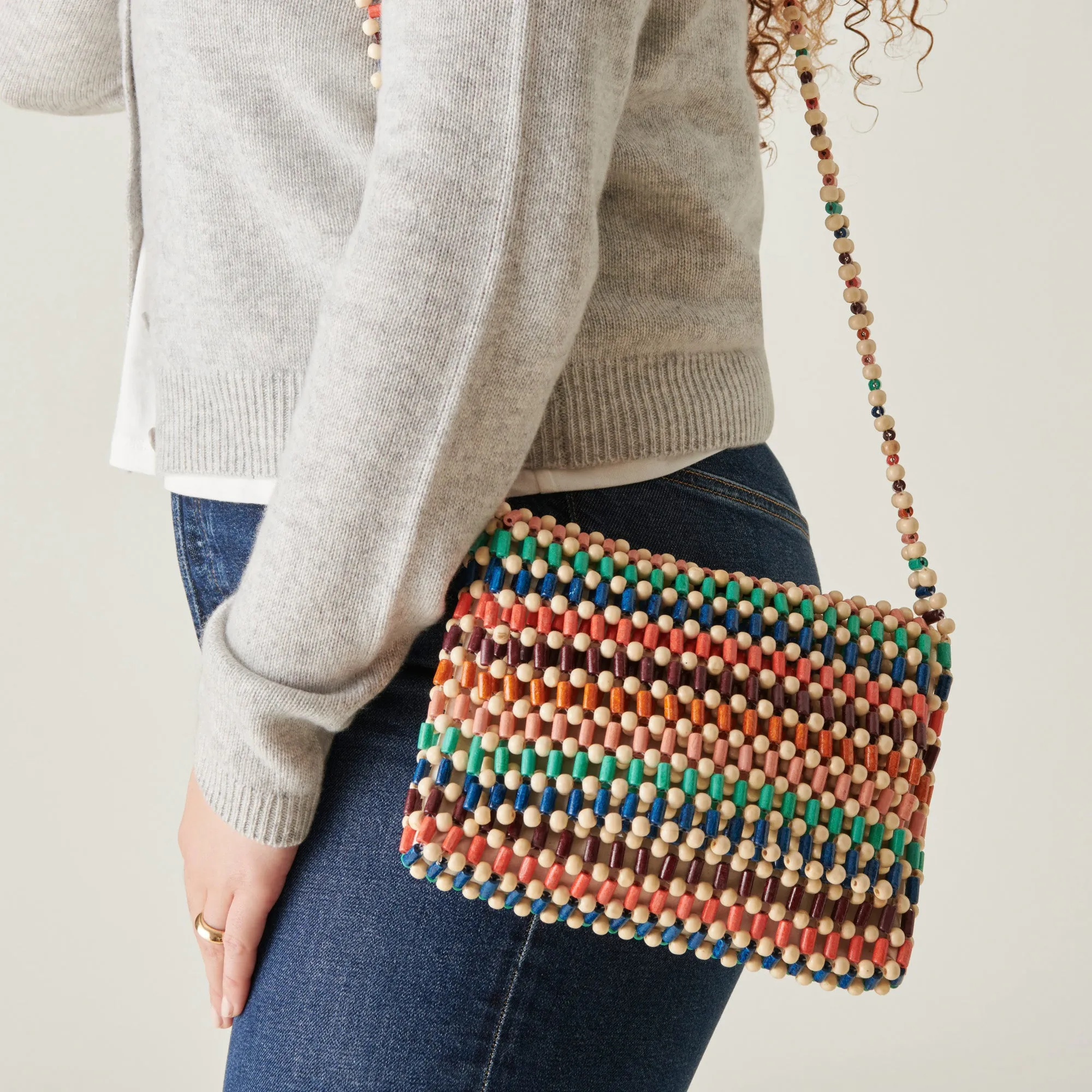 IDA SHOULDER BAG MULTI WOOD