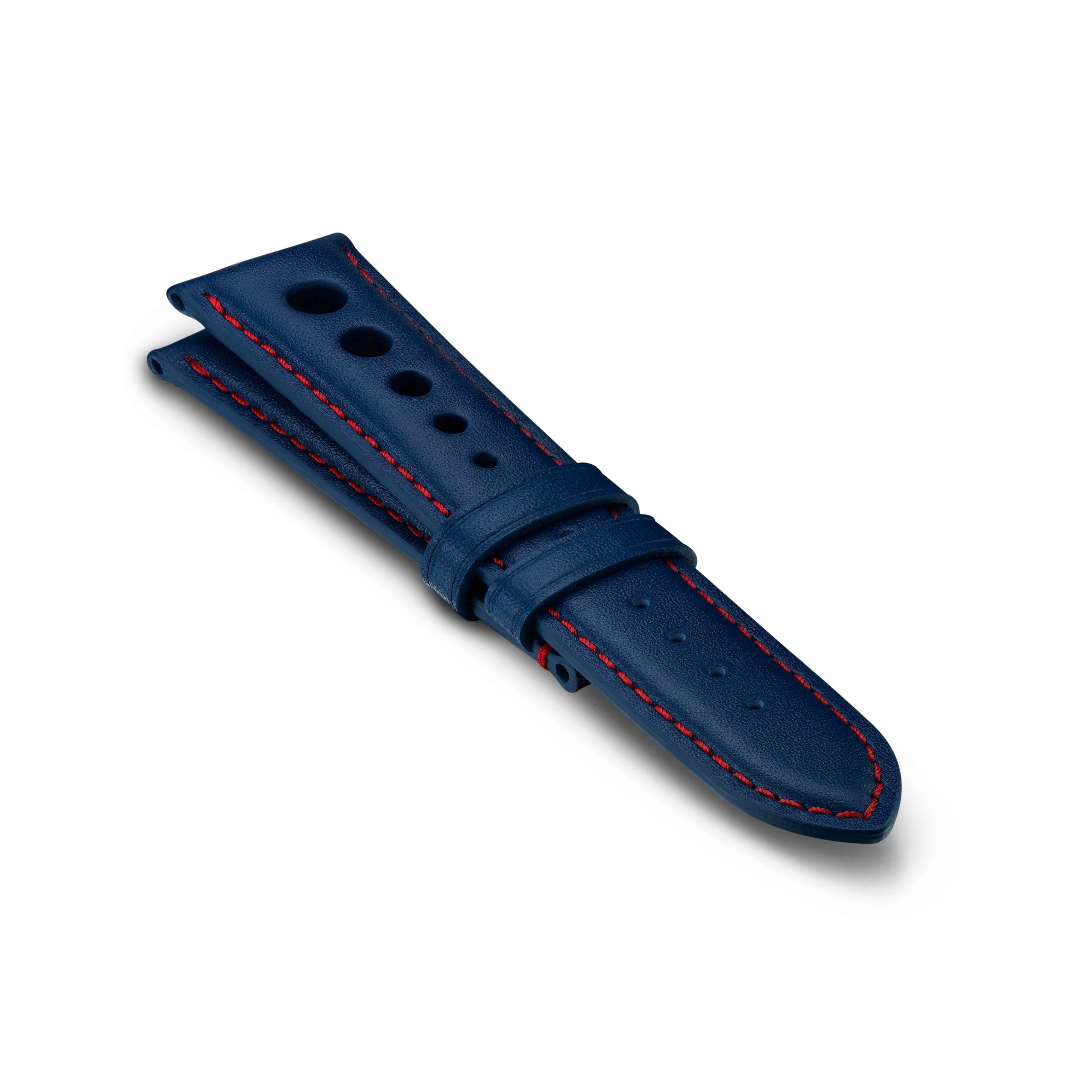 Leather Strap - Blue/Red - Bremont Jaguar