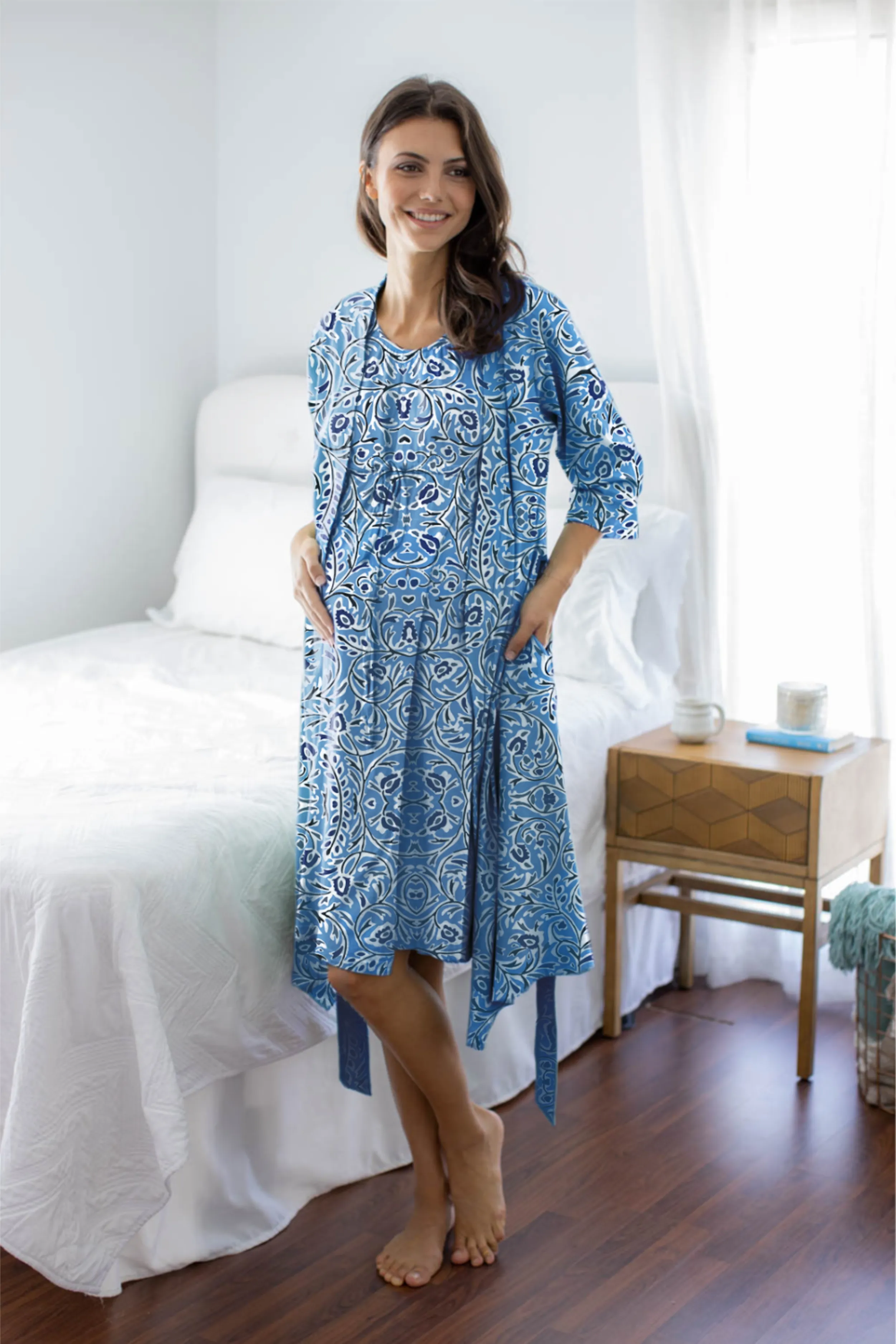 Natalia Robe & 3 in 1 Labor Gown Set