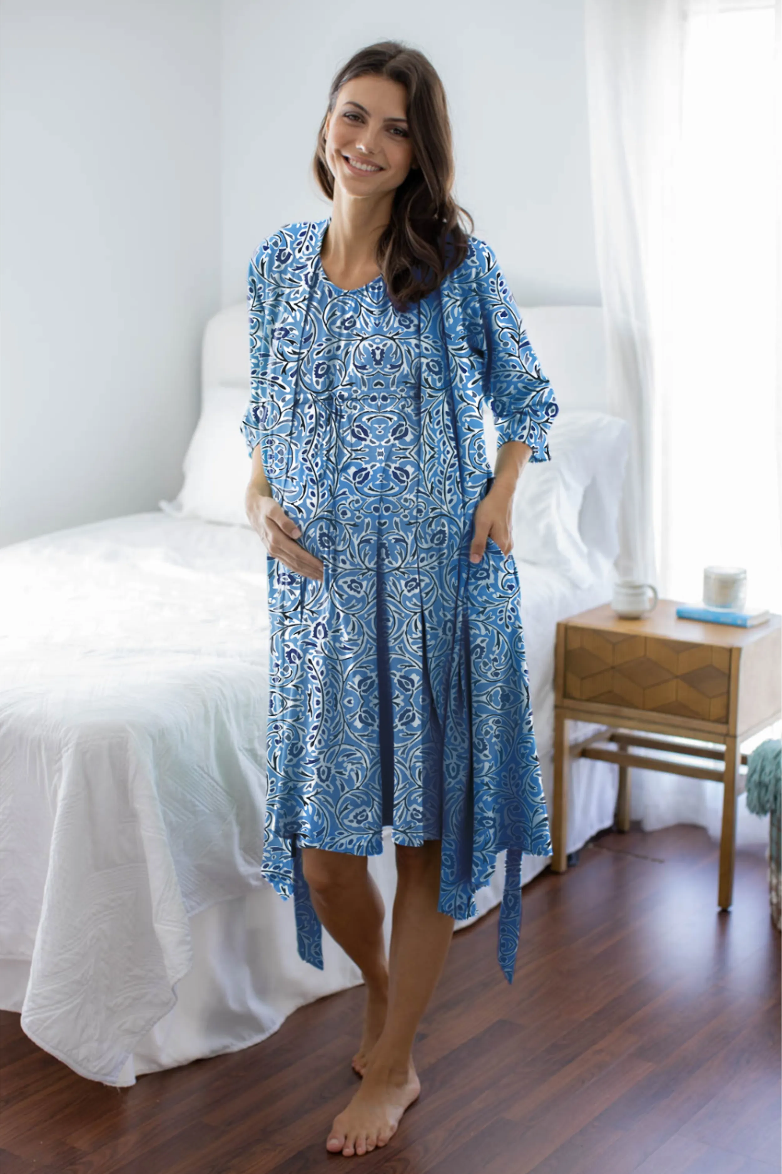 Natalia Robe & 3 in 1 Labor Gown Set