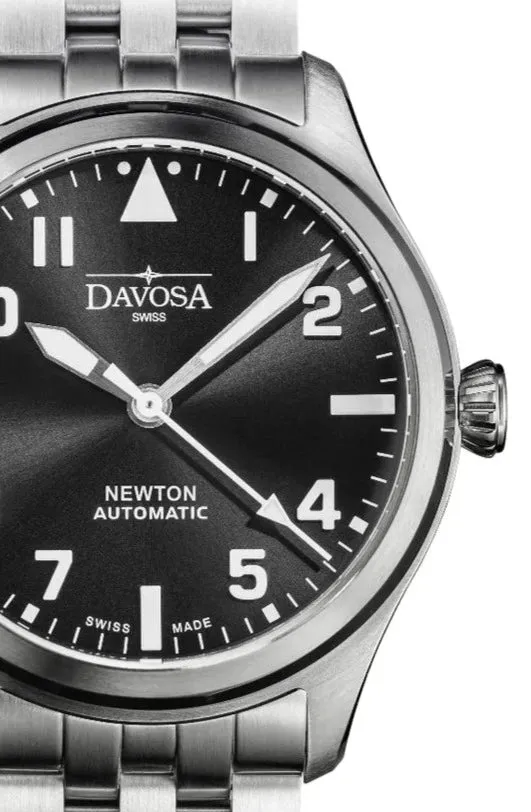 Newton Automatic 40mm Black Pilot Watch 16153050