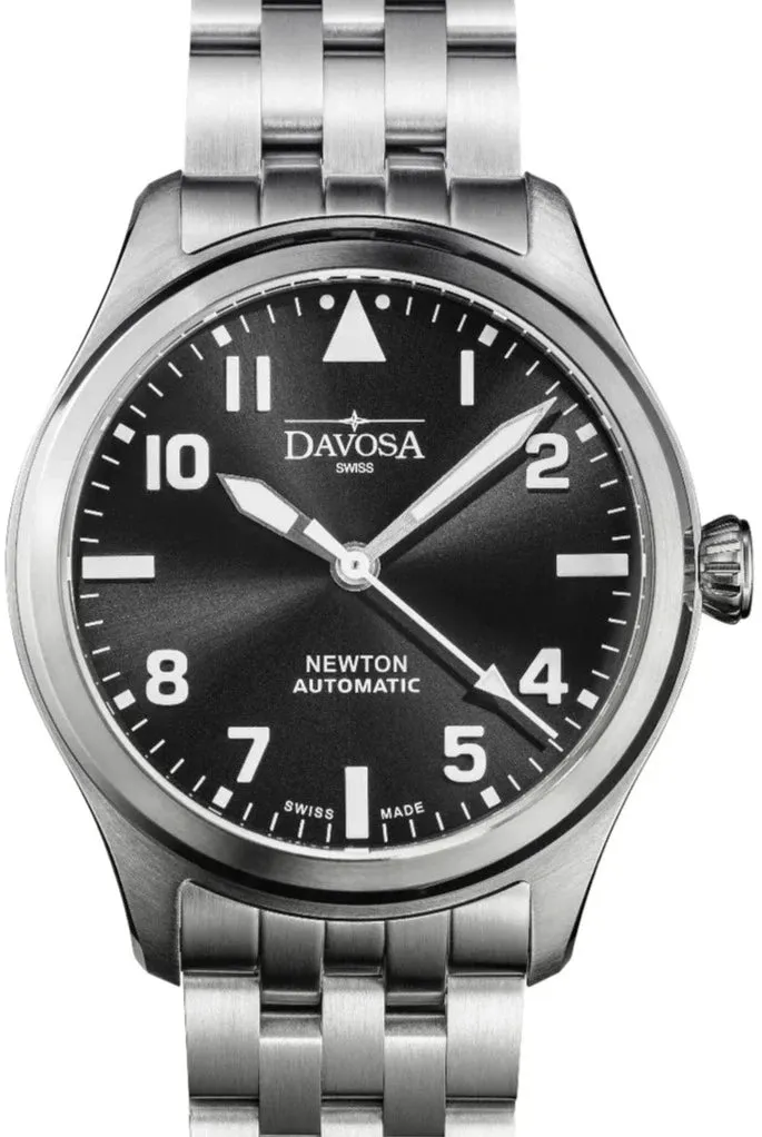 Newton Automatic 40mm Black Pilot Watch 16153050