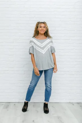 *Online Exclusive* Break Away Top In Gray