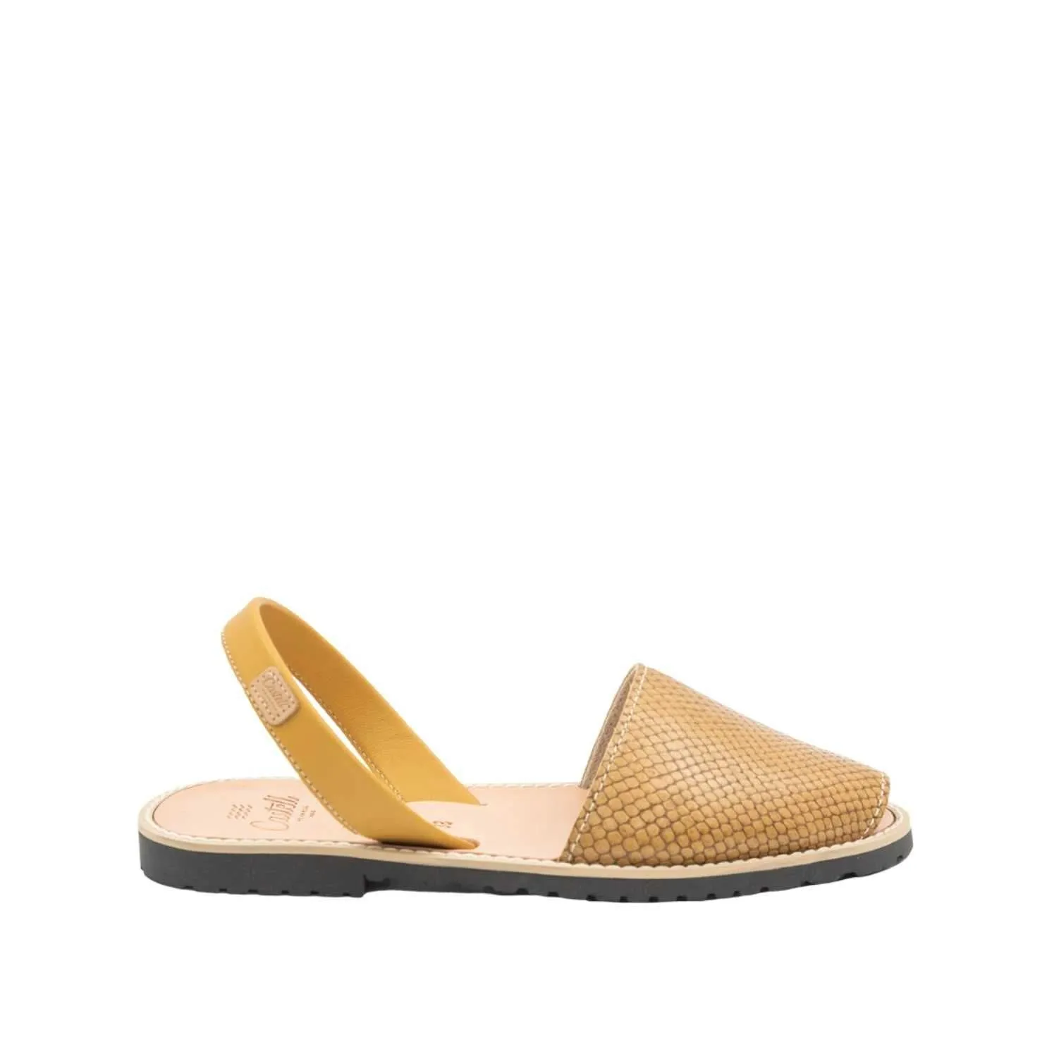 Open Toe Leather Sandal For Women- Madona 1056H Volanato Ciervo