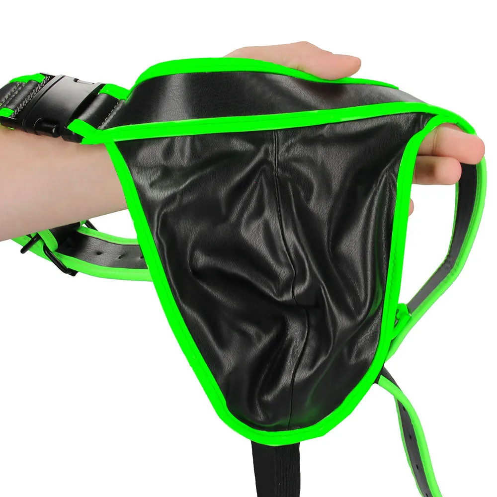 Ouch! Glow In The Dark Side Buckle Jock Strap /M