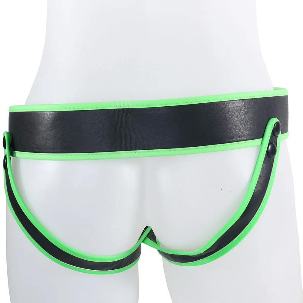 Ouch! Glow In The Dark Striped Jock Strap /XL