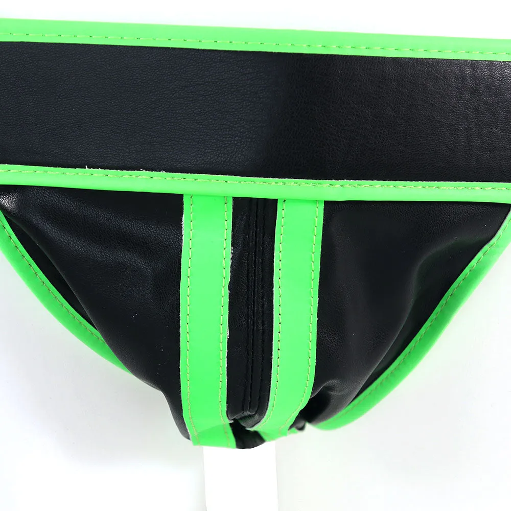 Ouch! Glow In The Dark Striped Jock Strap /XL