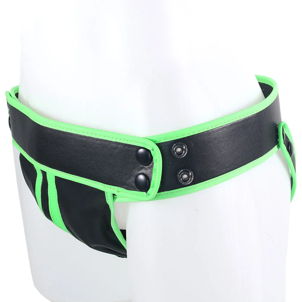 Ouch! Glow In The Dark Striped Jock Strap /XL