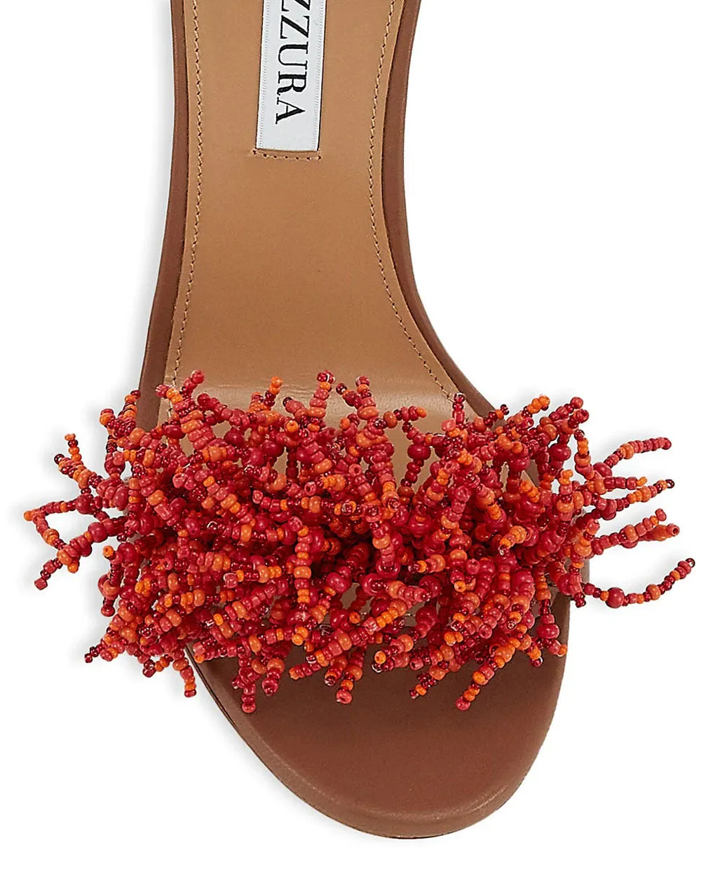 Panarea Beaded Sandal in Cuoio