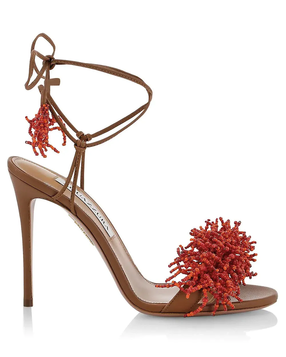 Panarea Beaded Sandal in Cuoio