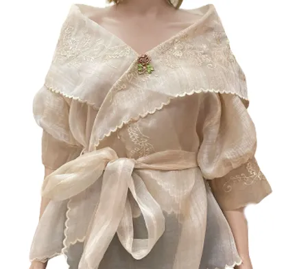 Premium Cultural Spanish Alampay Filipiniana - Maria - JLRM026