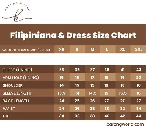 Premium Cultural Spanish Alampay Filipiniana - Maria - JLRM026