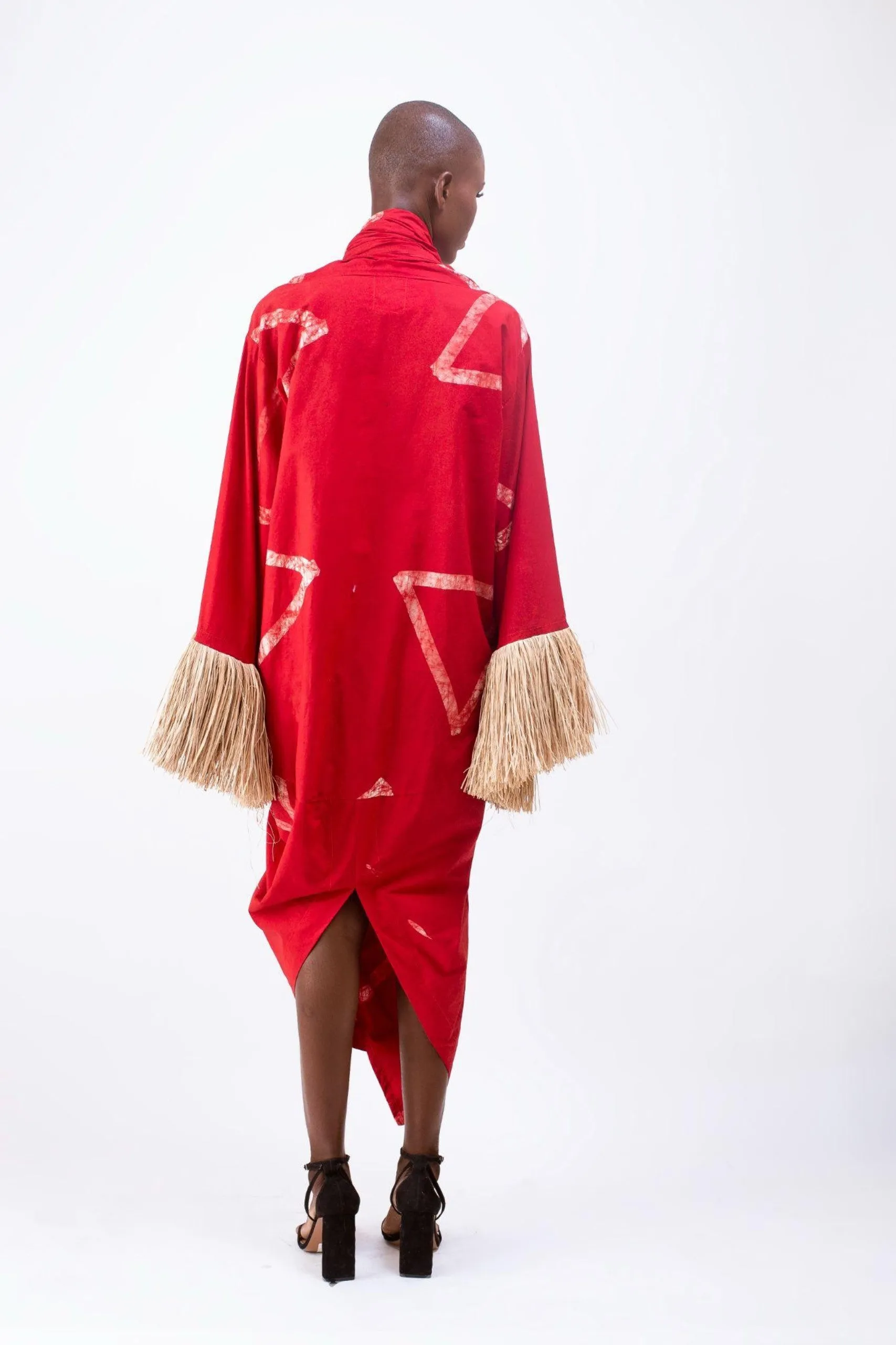 Raffia Shawl Kaftan