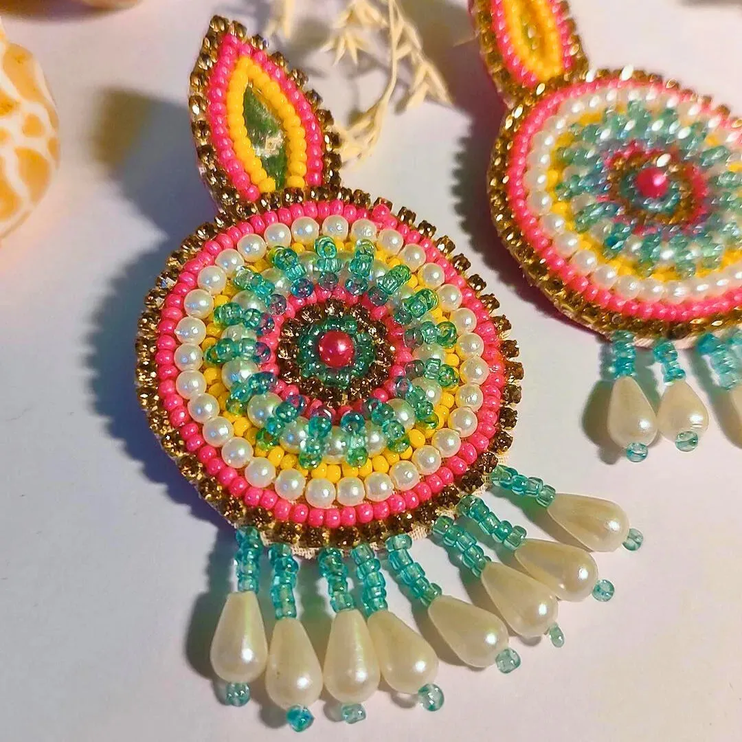 Rangoli Handmade Earrings