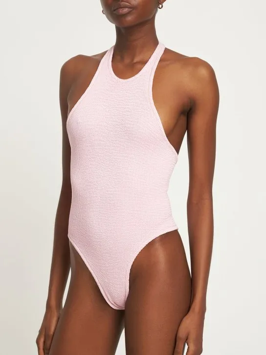 Reina Olga   The Surfer crinkled one piece swimsuit 