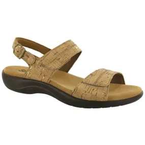 SAS Women's Nudu Heel Strap Sandal in Golden Cork