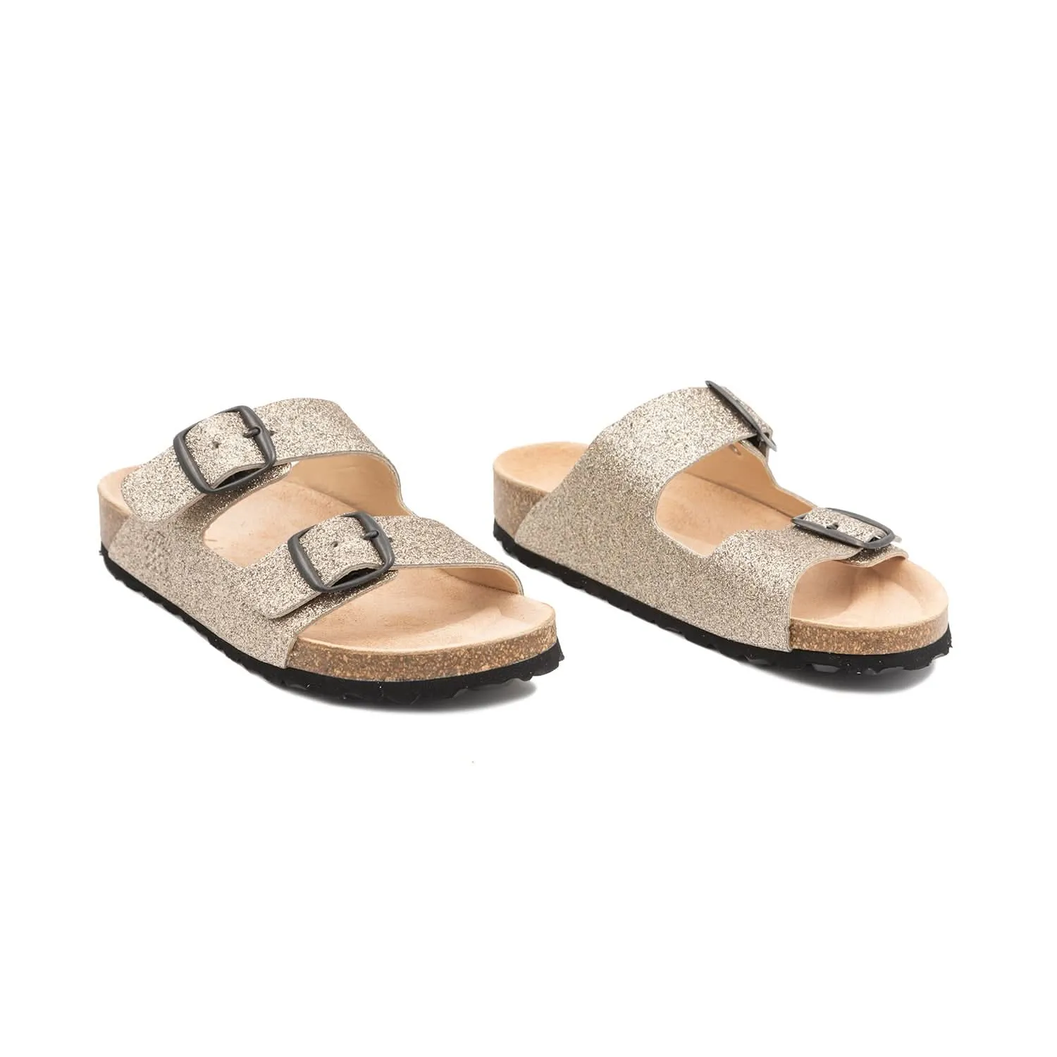 Shimmery Leather Sandal For Women - Greco Benestar 1727H Brillante