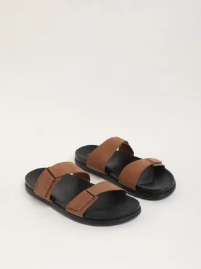 SOLEPLAY Brown Strap-On Sandals