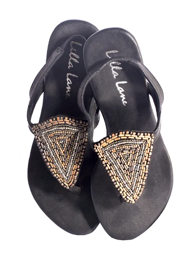 Synthia Beaded Mini Wedge