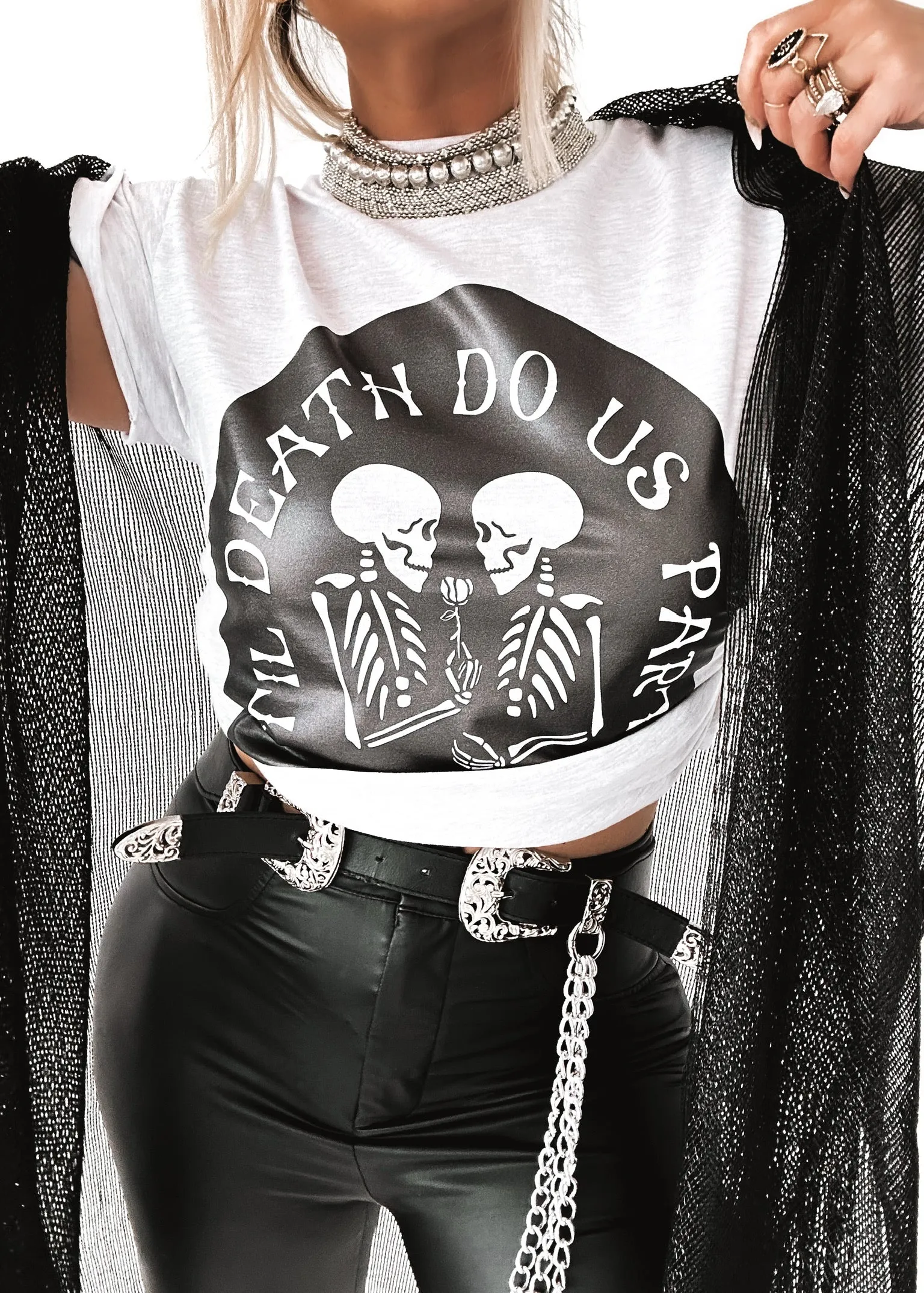 'TIL DEATH DO US PART SIDE SLIT TEE