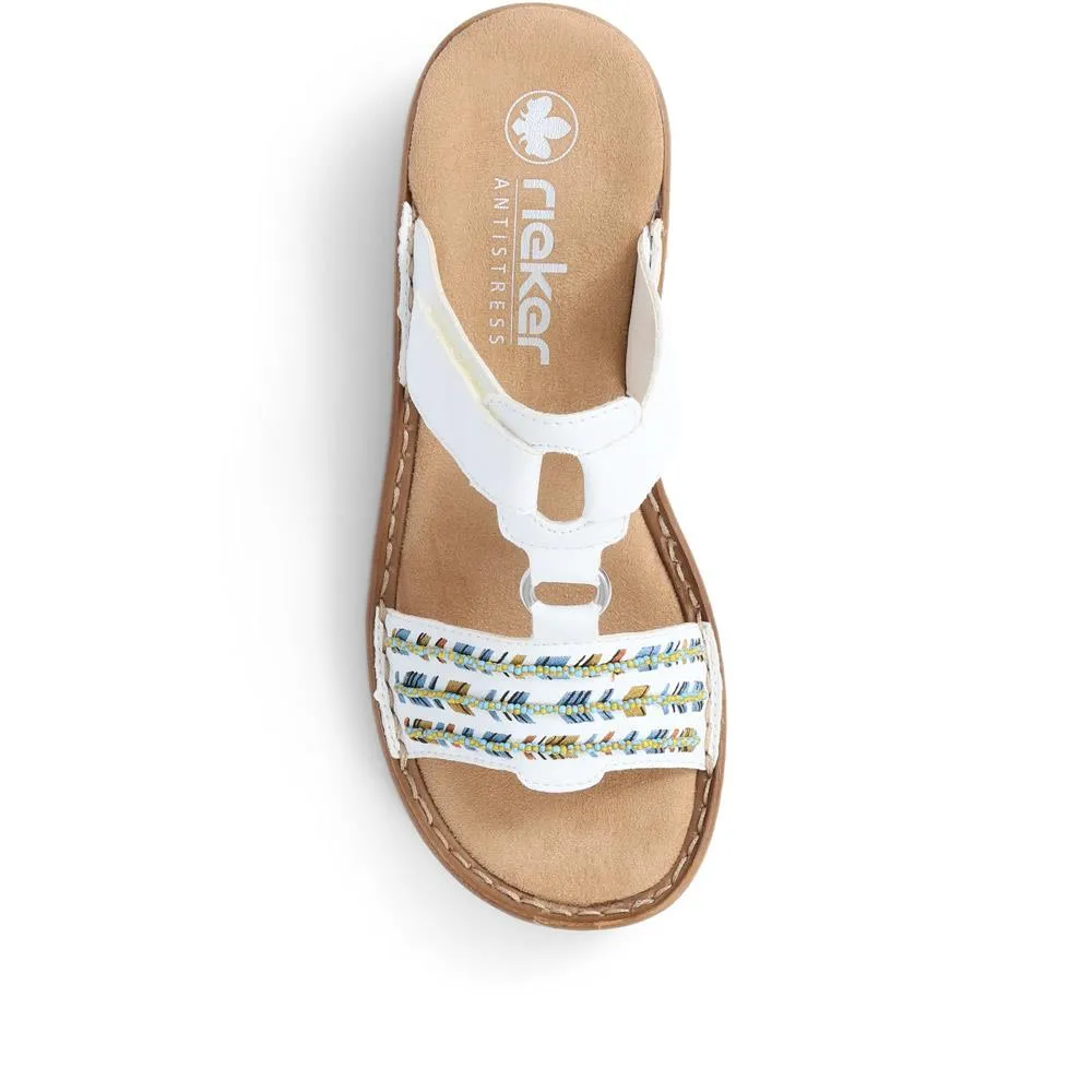 Two Strap Beaded Sandals - RKR39528 / 325 024