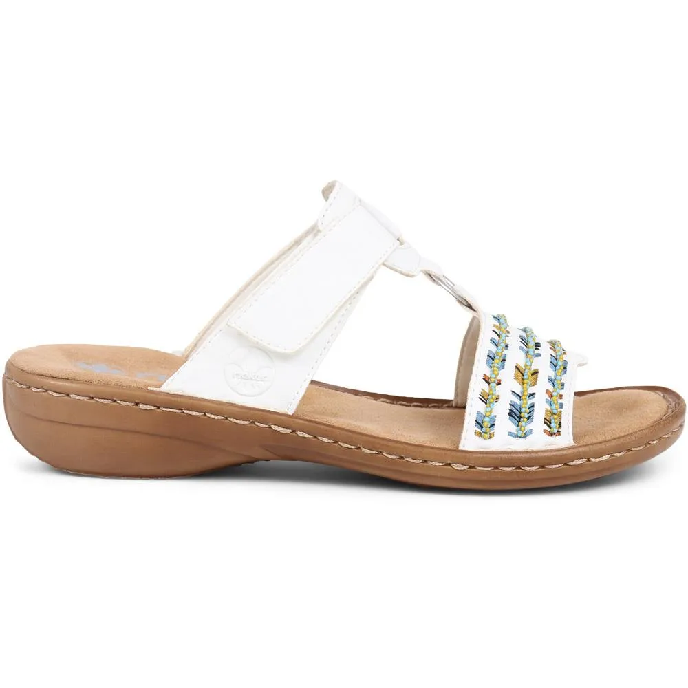 Two Strap Beaded Sandals - RKR39528 / 325 024