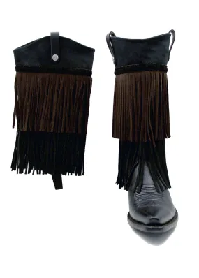 Two-Toned Black/Brown Fringe