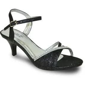 VANGELO Women Sandal FERNE-2 Heel Party Prom & Wedding Sandal Black