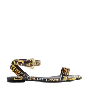 Versace Jeans Couture Millie Baroque Patent Sandals