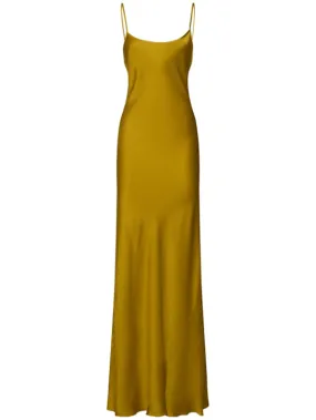 Victoria Beckham   Cami satin open back long dress 