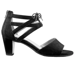 Women's Ara Racquel Black Puntikid/Suede