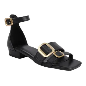 Women's Square Toe Buckle Straps Ankle Strap Sandals